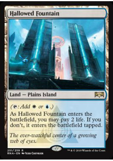 (英)【Foil】神聖なる泉 / Hallowed Fountain【RNA】 No.251