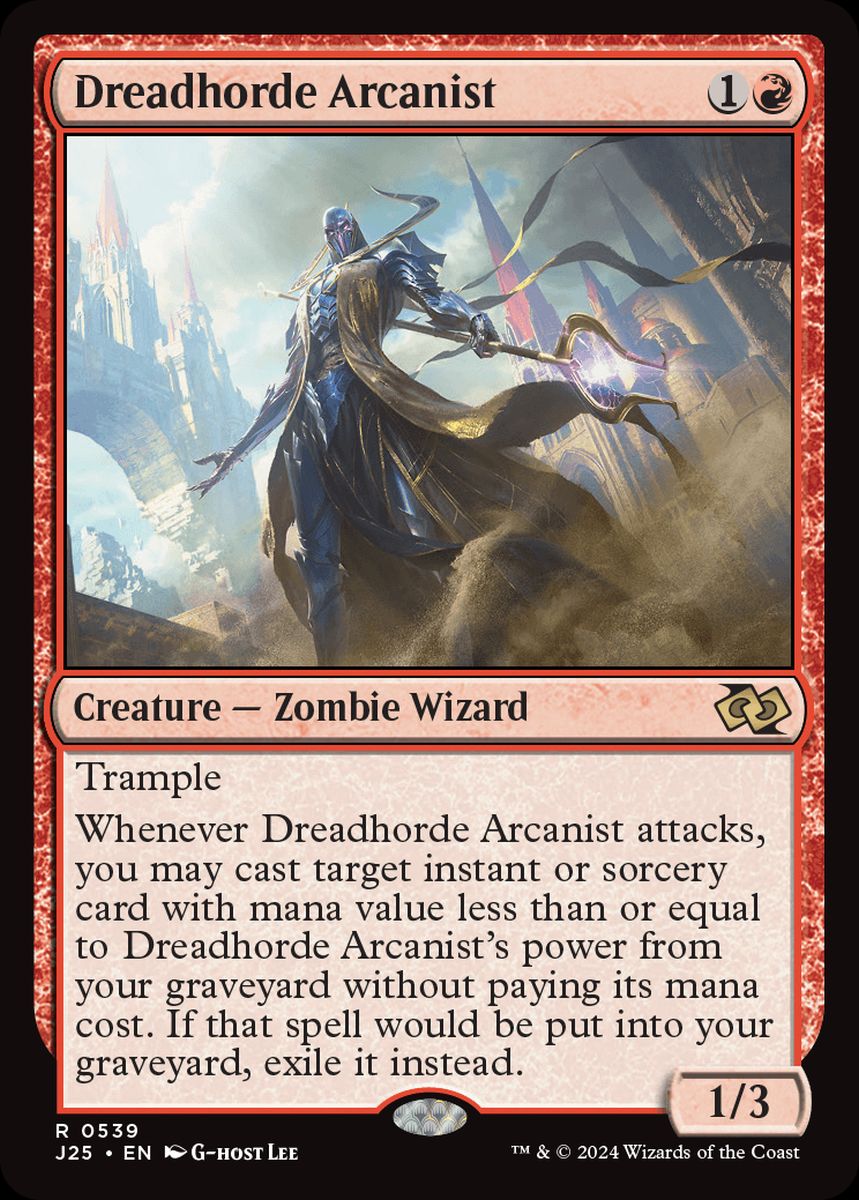 (英)戦慄衆の秘儀術師 / Dreadhorde Arcanist【J25】 No.539