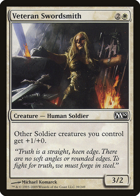 (英)【Foil】古参兵の剣鍛冶 / Veteran Swordsmith【M10】 No.039