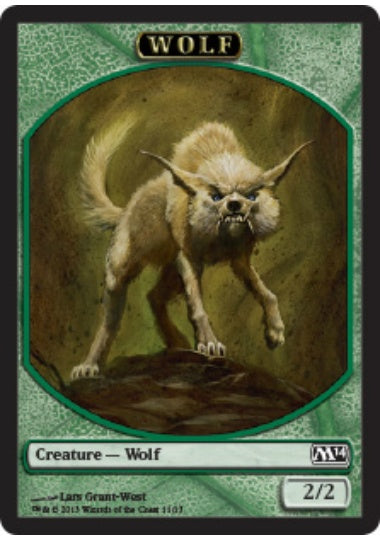 (英)狼トークン / Wolf Token【M14-TOKEN】 No.011