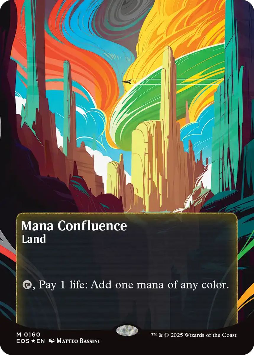 (英)【ギャラクシーFoil】マナの合流点 / Mana Confluence ★ボーダーレス★(「星景ポスター」) 【EOS】 No.160