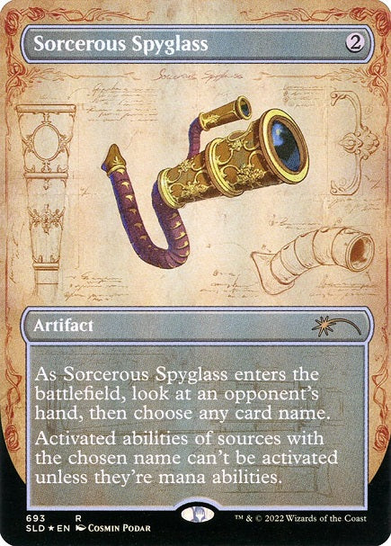 (英)【Foil】魔術遠眼鏡 / Sorcerous Spyglass【SLD】 No.693
