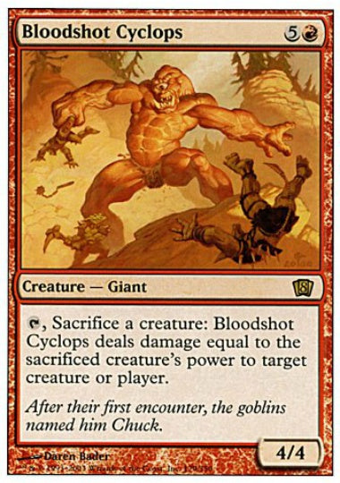 (英)【Foil】血まなこのサイクロプス / Bloodshot Cyclops【8ED】 No.179
