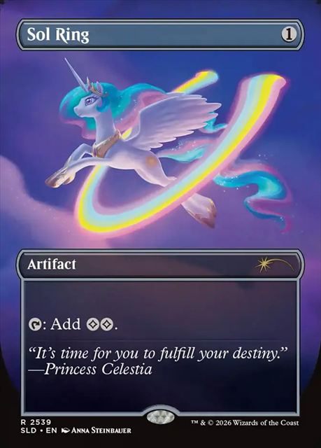 (英)【Foil】太陽の指輪 / Sol Ring ★ボーダーレス★ 【SLD】 Secret Lair My Little Pony: Friendship Is Magic No.2539