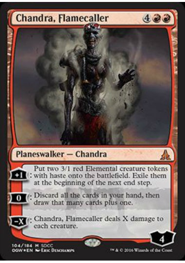 (英)【Foil】炎呼び、チャンドラ / Chandra, Flamecaller【PRM】SDCC2016プロモ No.062