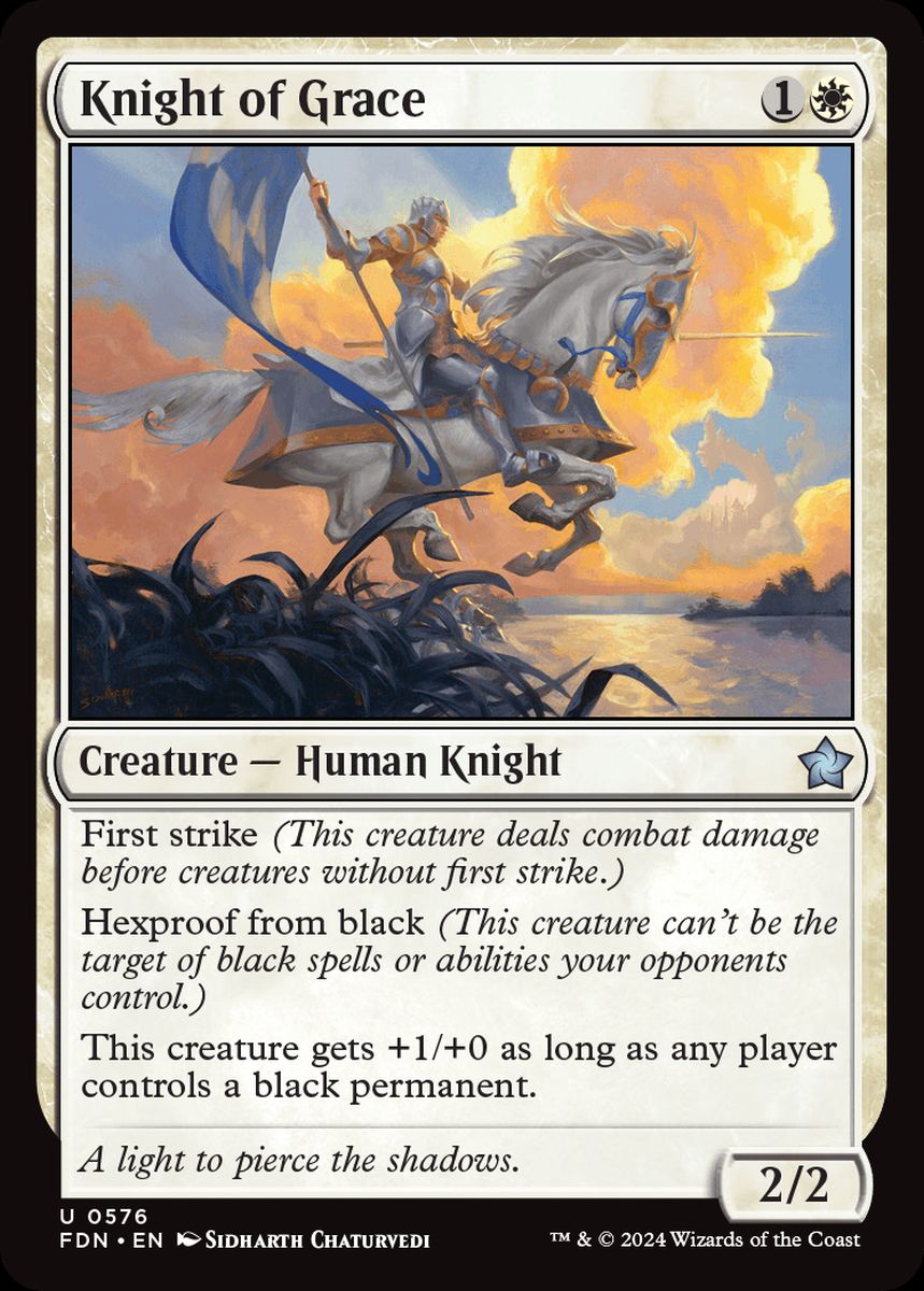 (英)善意の騎士 / Knight of Grace【FDN】 Starter Collection収録 No.576