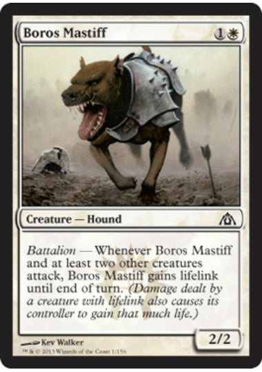 (英)ボロスの猛犬 / Boros Mastiff【DGM】 No.001