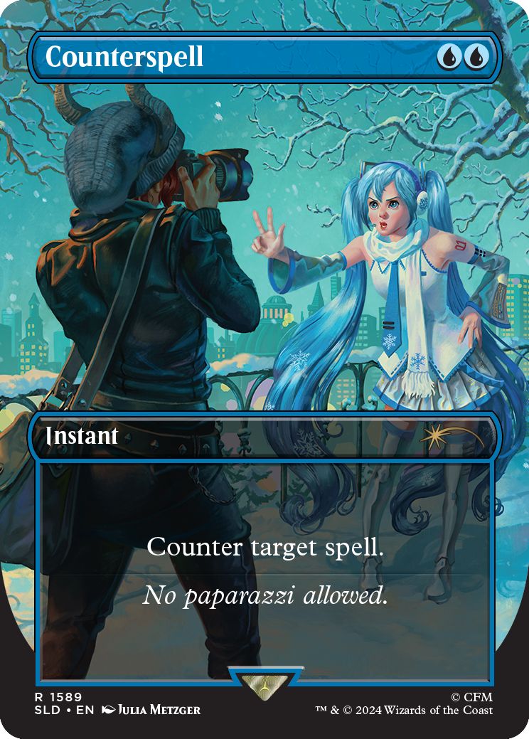 (英)【Foil】対抗呪文 / Counterspell【SLD】Secret Lair x Hatsune Miku: Winter Diva EN No.1589