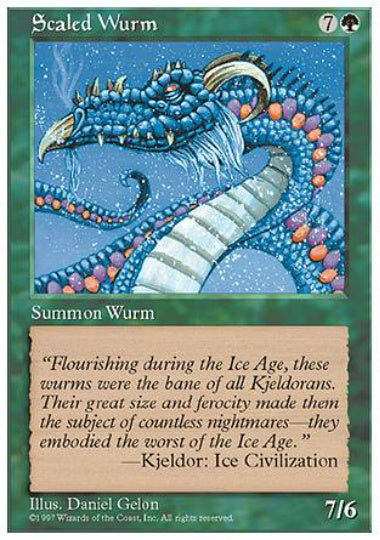 (英)甲鱗のワーム / Scaled Wurm【5ED】 No.322