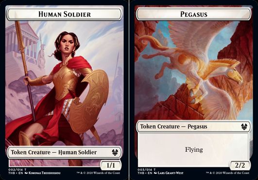 (英)【Foil】人間・兵士トークン / Human SoldierNo.002 - ペガサストークン / Pegasus Token【THB-TOKEN】 No.003