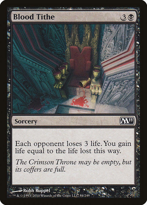 (英)【Foil】血の税収 / Blood Tithe【M11】 No.084
