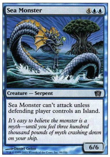(英)【Foil】シー・モンスター / Sea Monster【8ED】 No.099