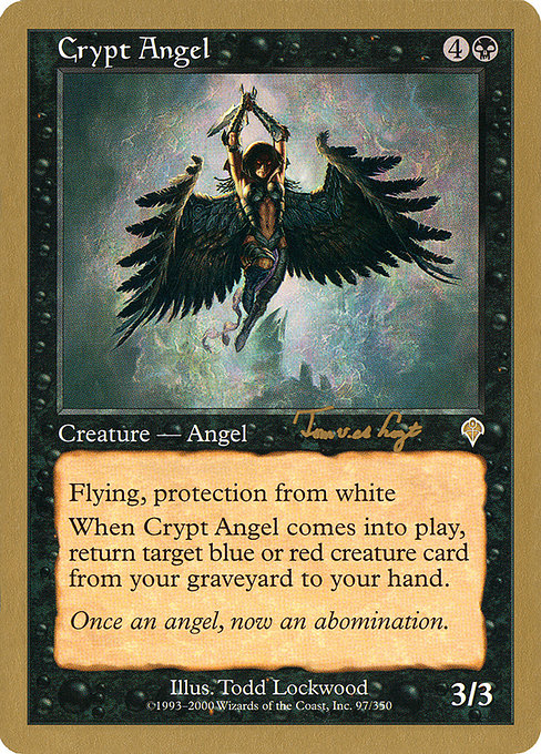 (英)墓所の天使 / Crypt Angel【WC01】 World Championship Decks 2001 Tom van de Logt 金枠 No.026