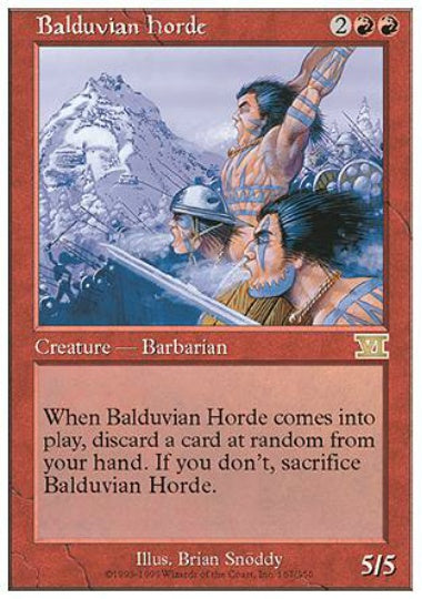 (英)バルデュヴィアの大軍 / Balduvian Horde【6ED】 No.167