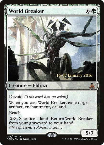 (英)【Foil】世界を壊すもの / World Breaker【OGW】プレリリースプロモ No.126