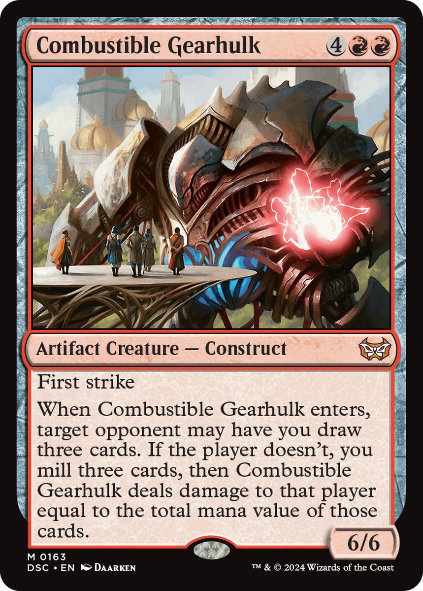 (英)焼却の機械巨人 / Combustible Gearhulk【DSC】 No.163