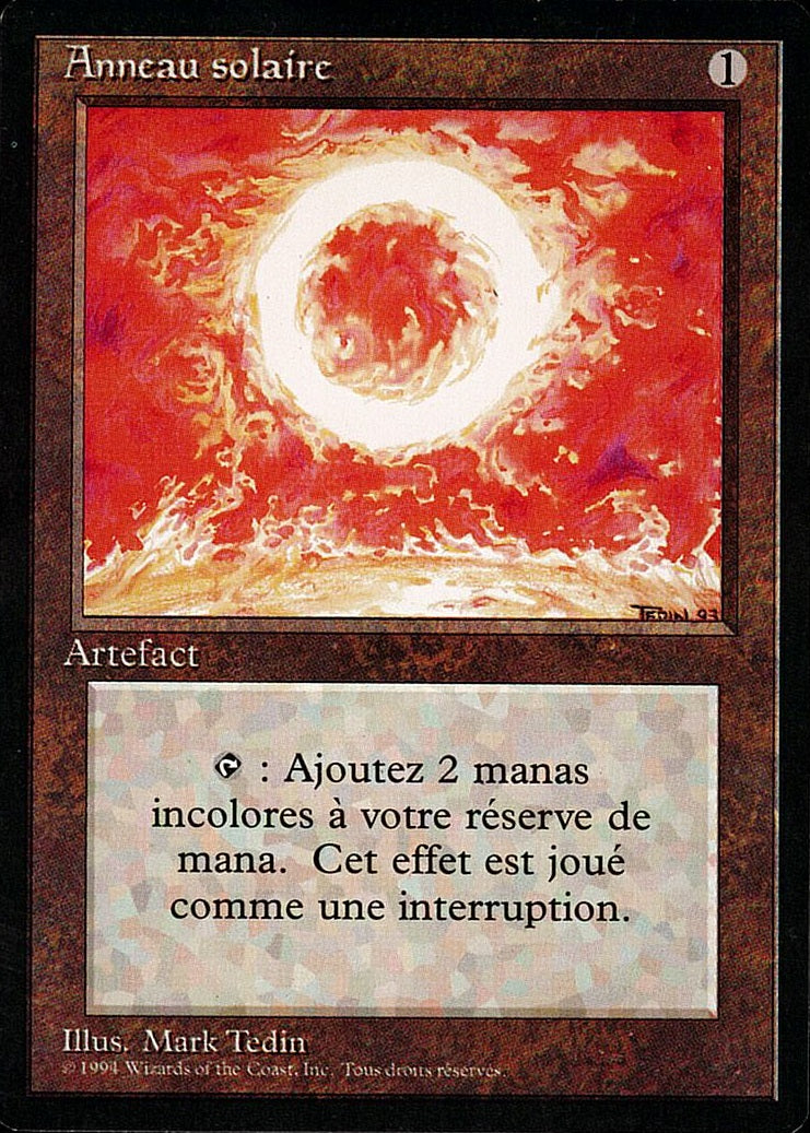 (フランス語)Anneau solaire / Sol Ring【3ED】 黒枠 No.274
