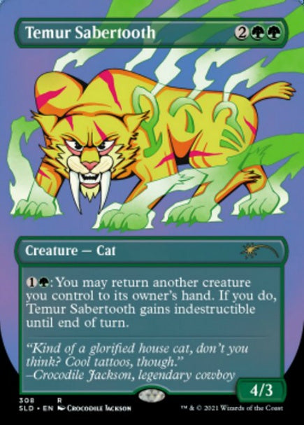 (英)ティムールの剣歯虎 / Temur Sabertooth【SLD】 Crocodile Jackson's Monstrous Menagerie No.308