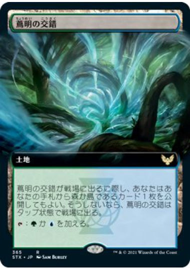 (日)【Foil】蔦明の交錯 / Vineglimmer Snarl ★拡張枠★ 【STX】 No.365