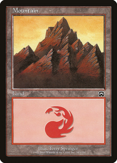 (英)【Foil】山 / Mountain【MMQ】 No.343
