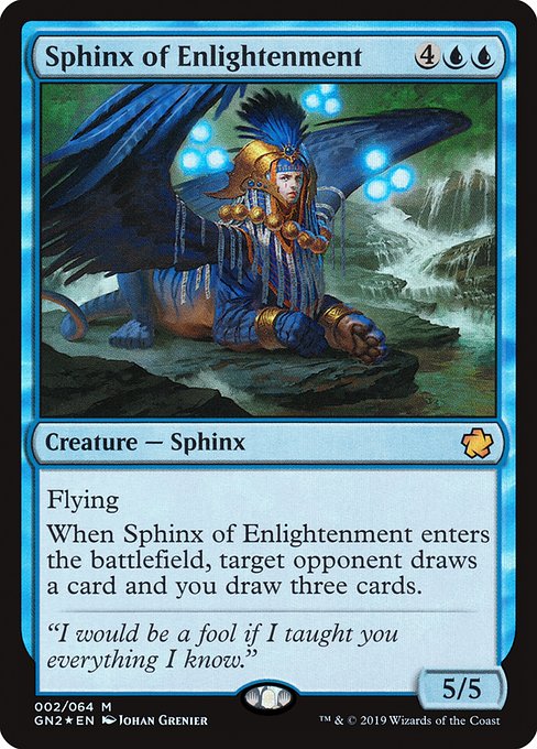 (英)【Foil】啓蒙のスフィンクス / Sphinx of Enlightenment 【GN2】 No.002