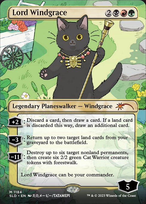 (英)【Foil】ウィンドグレイス卿 / Lord Windgrace【SLD】LOOK AT THE KITTIES No.1184