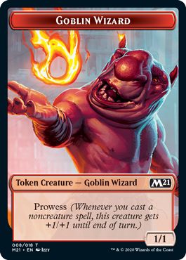 (英)ゴブリン・ウィザードトークン / Goblin Wizard Token【M21-TOKEN】 No.008