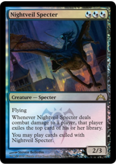 (英)【Foil】夜帷の死霊 / Nightveil Specter【PRM】Box購入プロモ No.010
