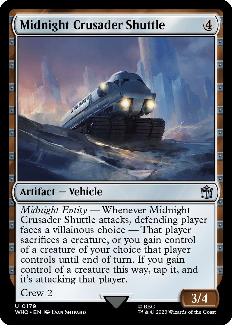 (英)【Foil】ミッドナイト・クルセイダー・シャトル / Midnight Crusader Shuttle【WHO】 No.0179
