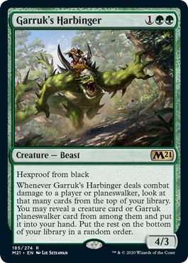 (英)【Foil】ガラクの先触れ / Garruk's Harbinger【M21】 No.185