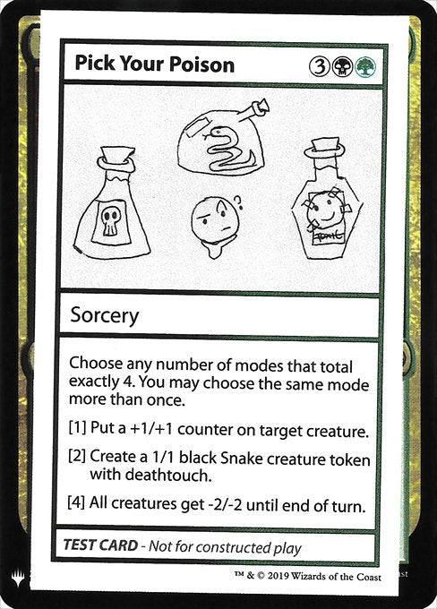 (英)Pick Your Poison【MB1-TEST】 No.097