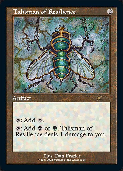 (英)【エッチングFoil】反発のタリスマン / Talisman of Resilience【SLD】 旧枠 Dan Frazier Is Back Again: The Enemy Talismans No.1059