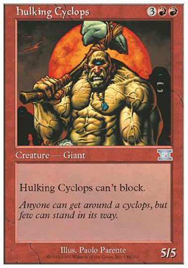 (英)巨体のサイクロプス / Hulking Cyclops【6ED】 No.189