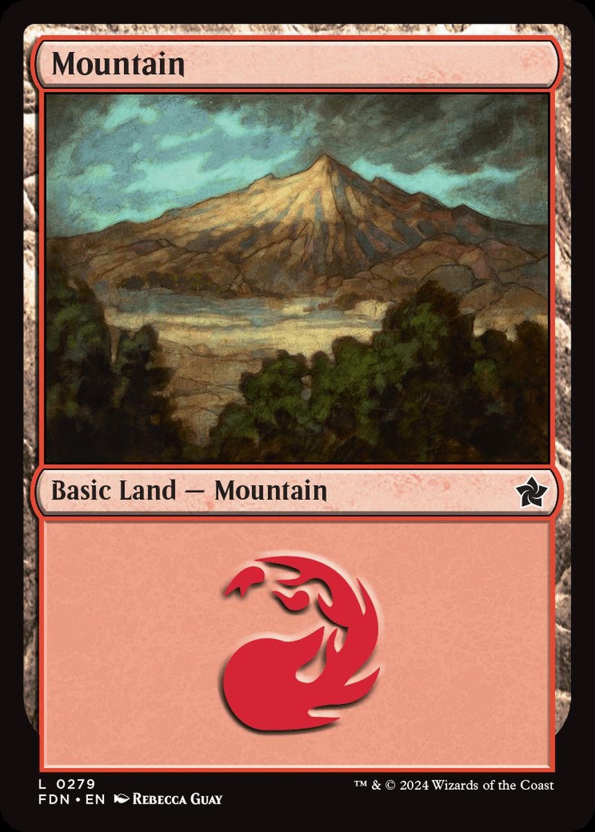 (英)【Foil】山 / Mountain【FDN】 No.279