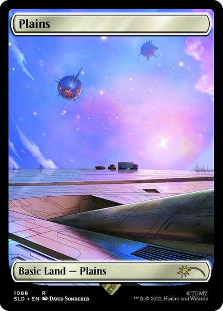(英)【Foil】平地 / Plains【SLD】Transformers: One Shall Stand, One Shall Fall No.1088