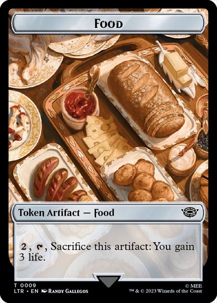 (英)食物トークン / Food Token【LTR-TOKEN】 No.009
