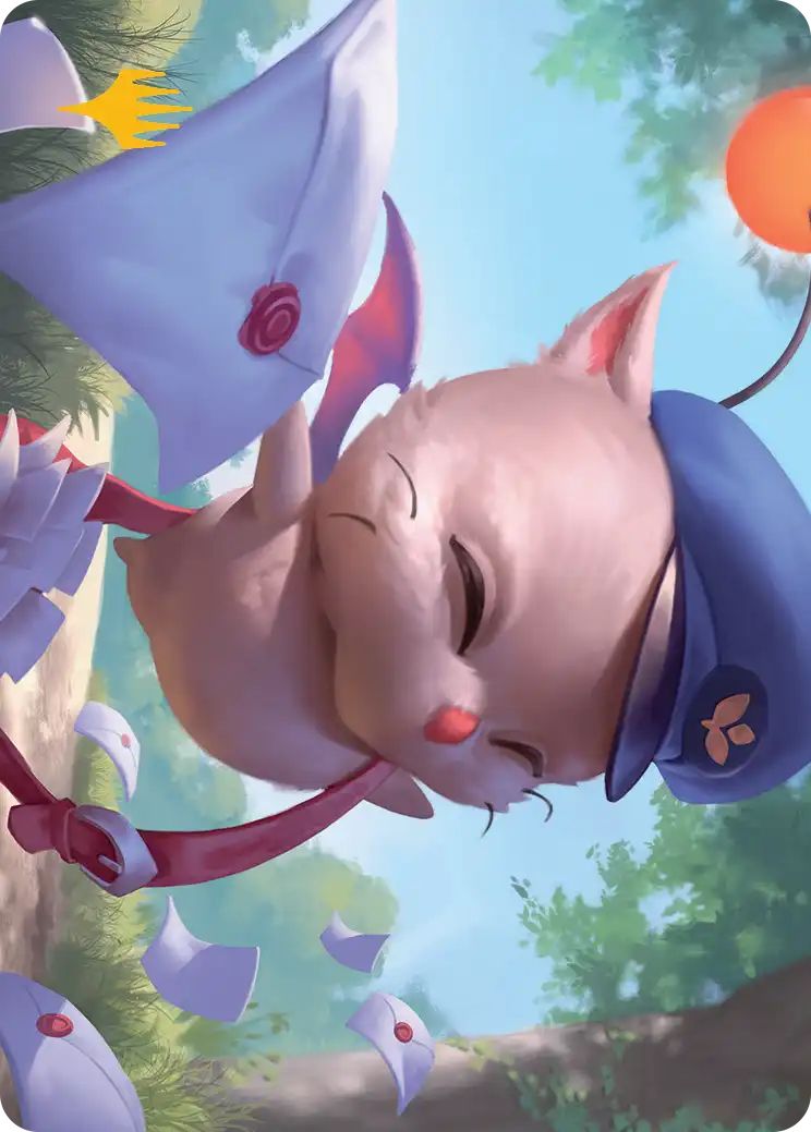 (英)レターモーグリ / Delivery Moogle【FIN】 アート・カード 【箔押し】 No.001 ※トーナメントで使用することはできません。
