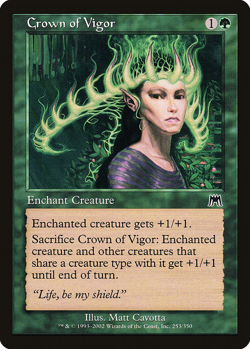 (英)【Foil】精力の冠 / Crown of Vigor【ONS】 No.253