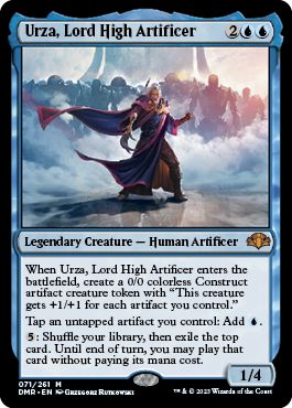 (英)【Foil】最高工匠卿、ウルザ / Urza, Lord High Artificer【DMR】 No.071