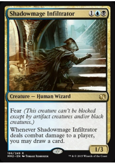 (英)【Foil】影魔道士の浸透者 / Shadowmage Infiltrator【MM2】 No.186