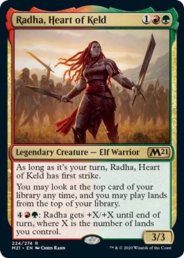 (英)【Foil】ケルドの心胆、ラーダ / Radha, Heart of Keld【M21】 No.224