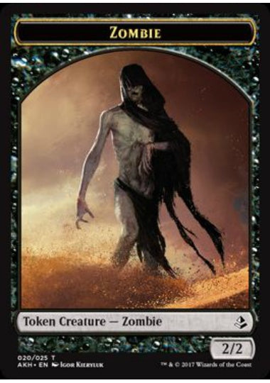 (英)ゾンビトークン / Zombie Token【AKH-TOKEN】 No.020