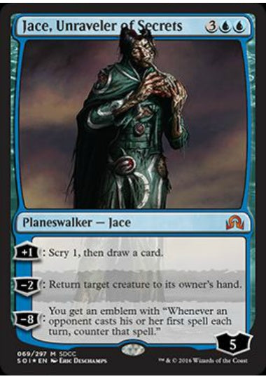 (英)【Foil】秘密の解明者、ジェイス / Jace, Unraveler of Secrets【PRM】SDCC2016プロモ No.014