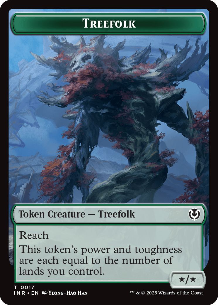(英)ツリーフォークトークン / Treefolk Token【INR-TOKEN】 No.017
