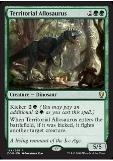 (英)縄張り持ちのアロサウルス / Territorial Allosaurus【DOM】 No.184