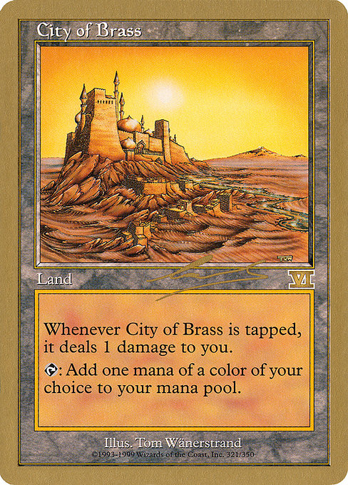 (英)真鍮の都 / City of Brass【WC00】 World Championship Decks 2000 Nicolas Labarre 金枠 No.091