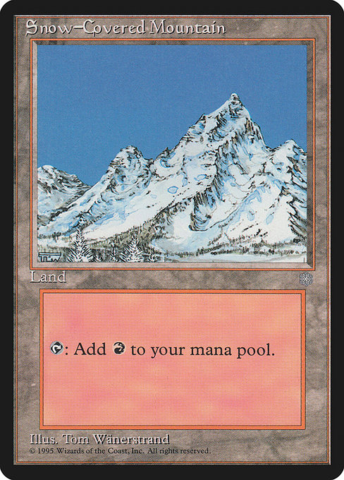 (英)冠雪の山 / Snow-Covered Mountain【ICE】 No.381