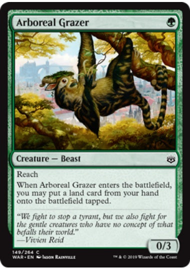 (英)【Foil】樹上の草食獣 / Arboreal Grazer【WAR】 No.149