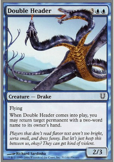 (英)Double Header 【UNH】 No.031