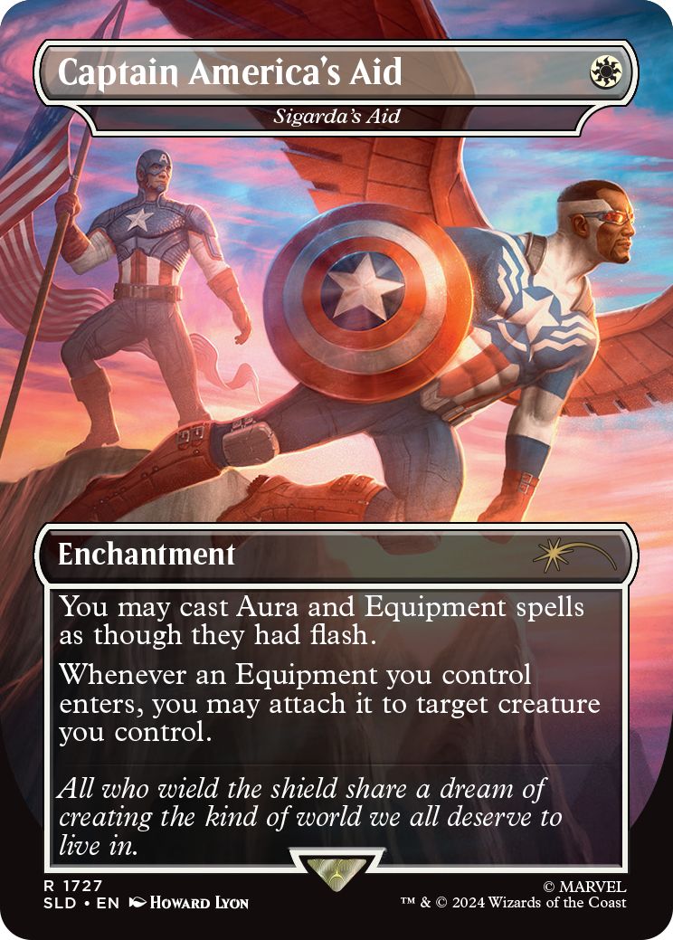 (英)Captain America's Aid[シガルダの助け / Sigarda's Aid]【SLD】 Secret Lair x Marvel's Captain America No.1727